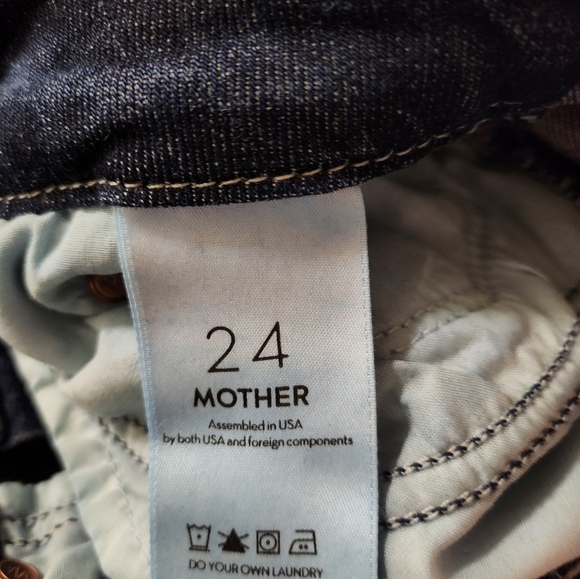 MOTHER The Looker High-Rise Ankle Fray Skinny Jeans in Close to the Edge 24 - Picture 15 of 16